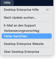 Fehler berichten
